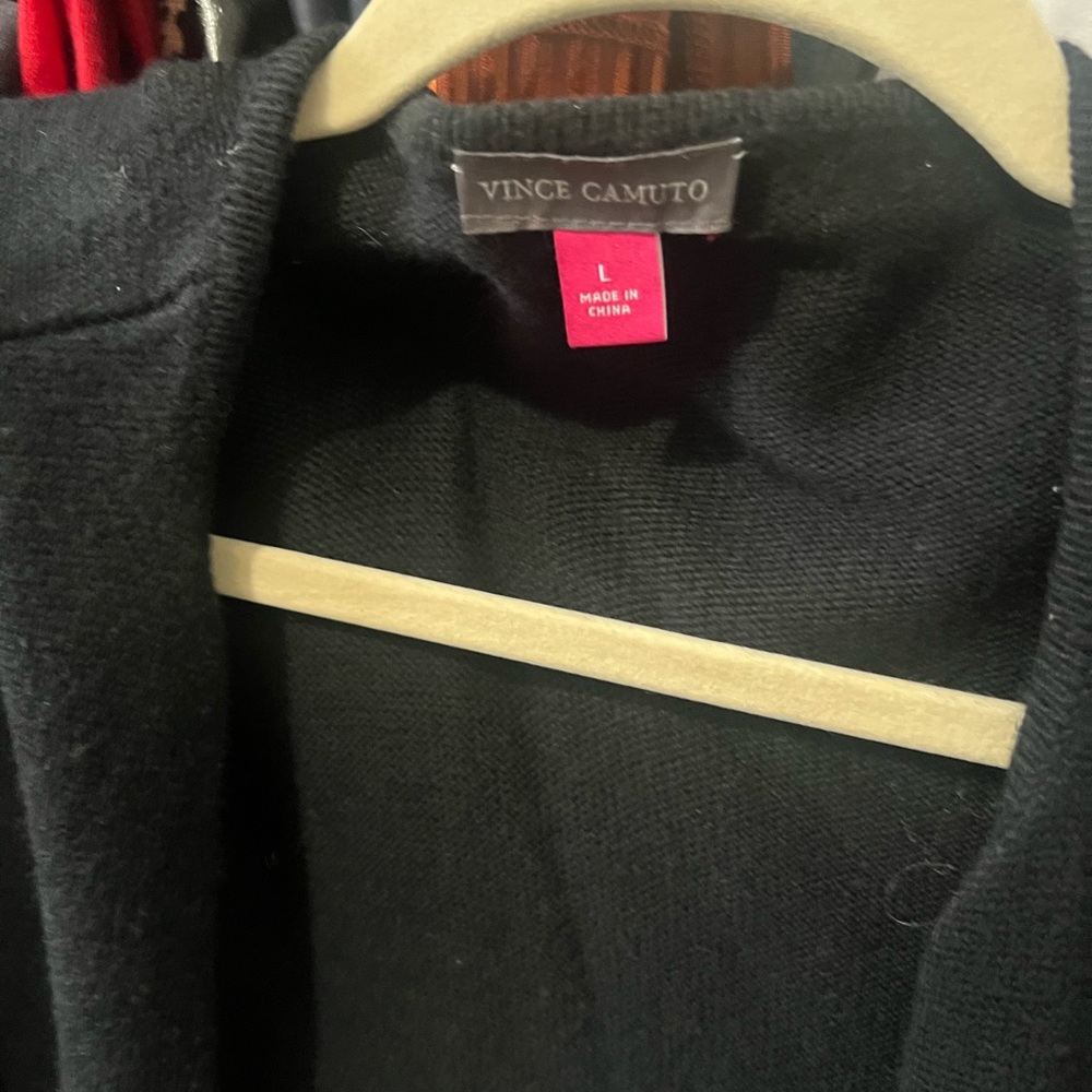 Vince canuto black L cardigan